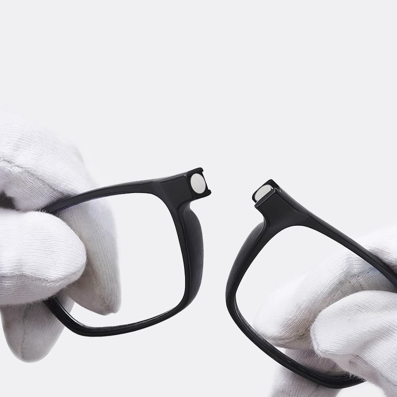 Hanger neck magnetic reading glasses