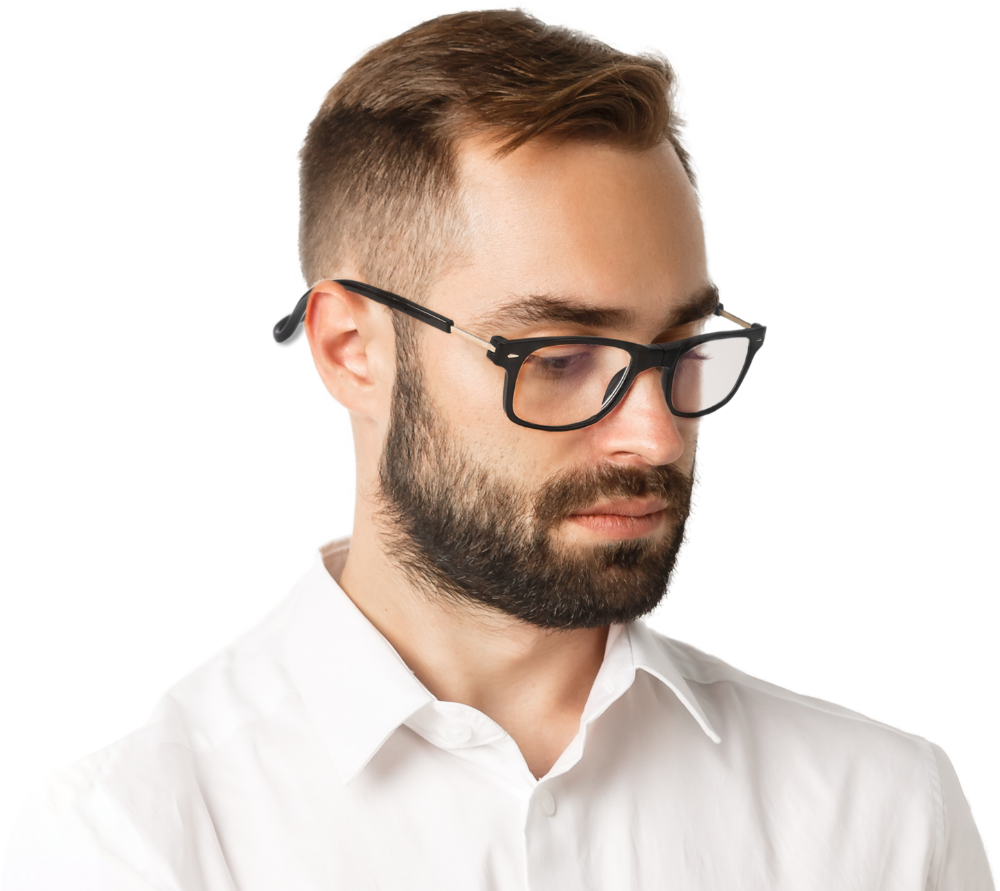 Hanger neck magnetic reading glasses