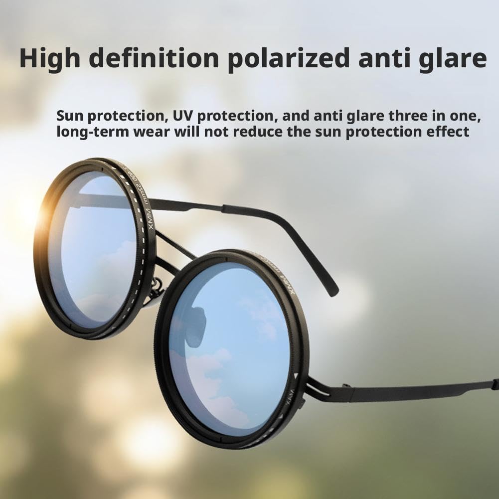 Smart Adjustable Tint Sunglasses with ND400 Filter & Polarized Lenses