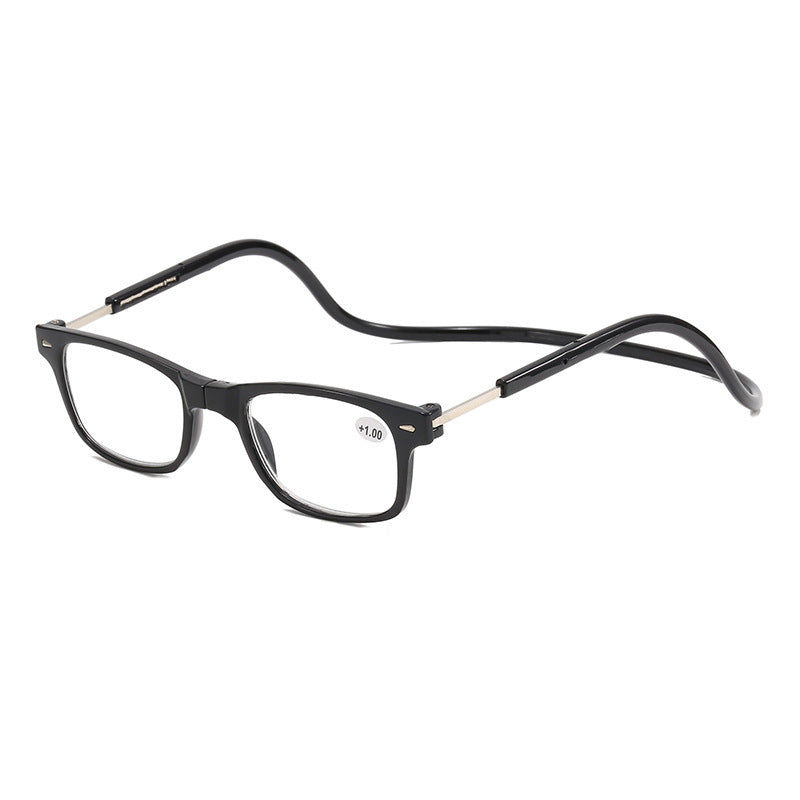Hanger neck magnetic reading glasses