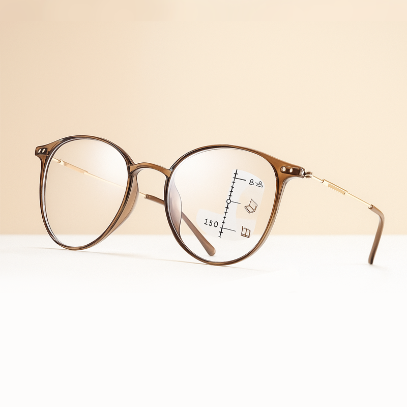 Progressive Multifocal Reading Glasses for Presbyopia – Unisex Lightweight Fram