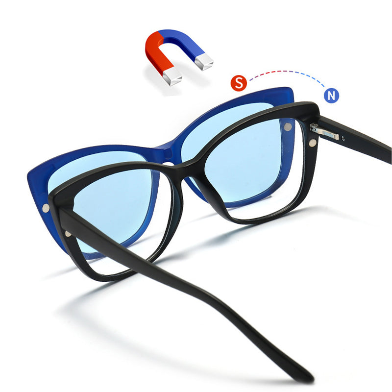 Magnetic Cat Eye Sunglasses set