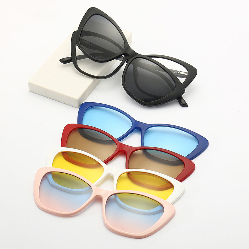 Magnetic Cat Eye Sunglasses set