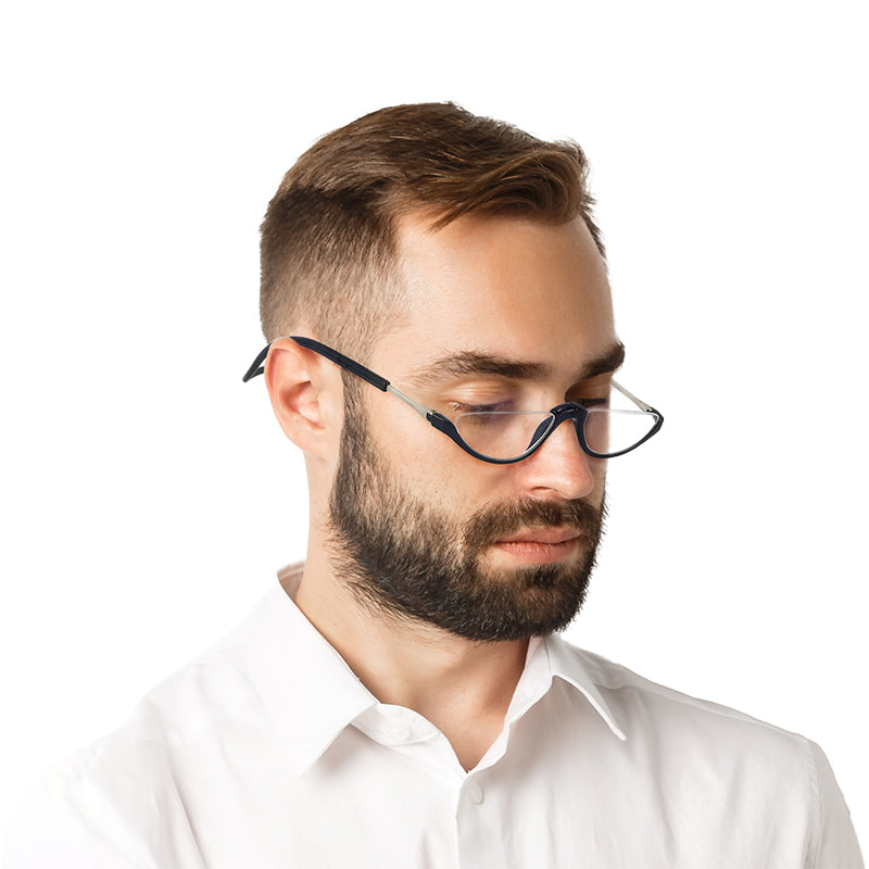 Magnetic neck-hanging glasses-half frame