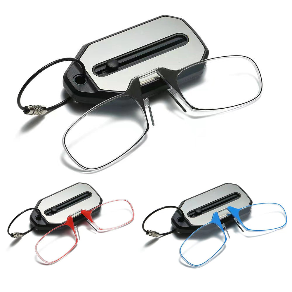 Portable reading glasses clip-on