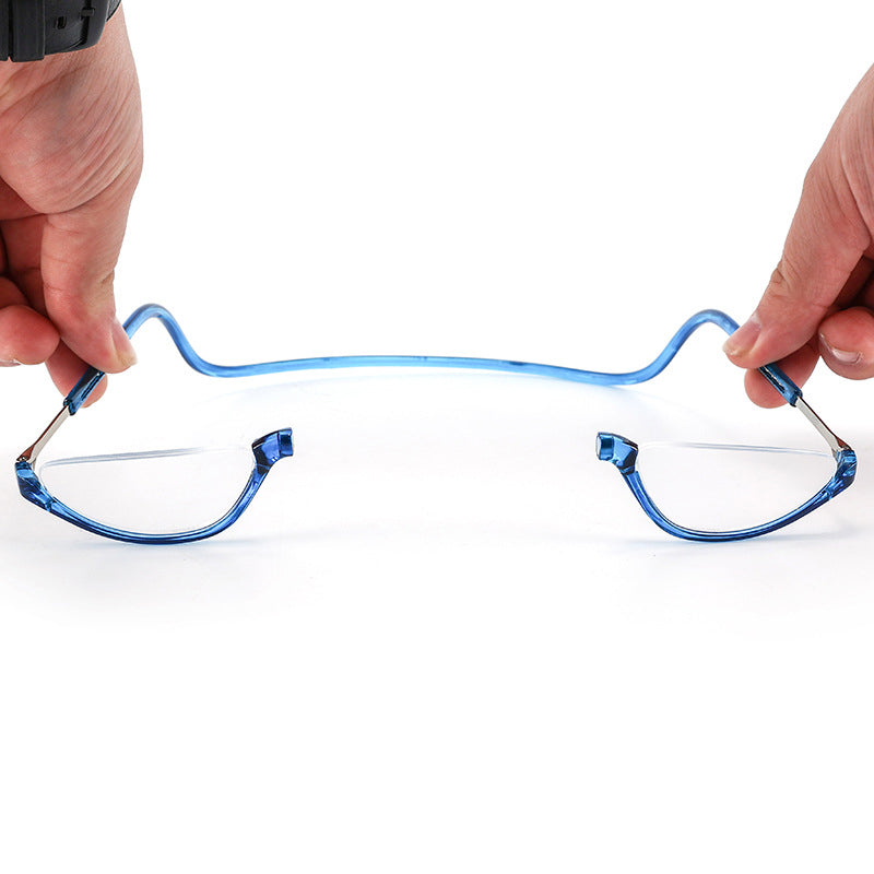 Magnetic neck-hanging glasses-half frame