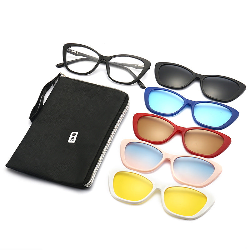 Magnetic Cat Eye Sunglasses set