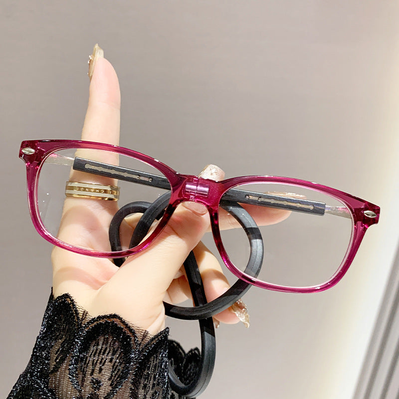 Magnetic soft rope neck hanging reading glasses