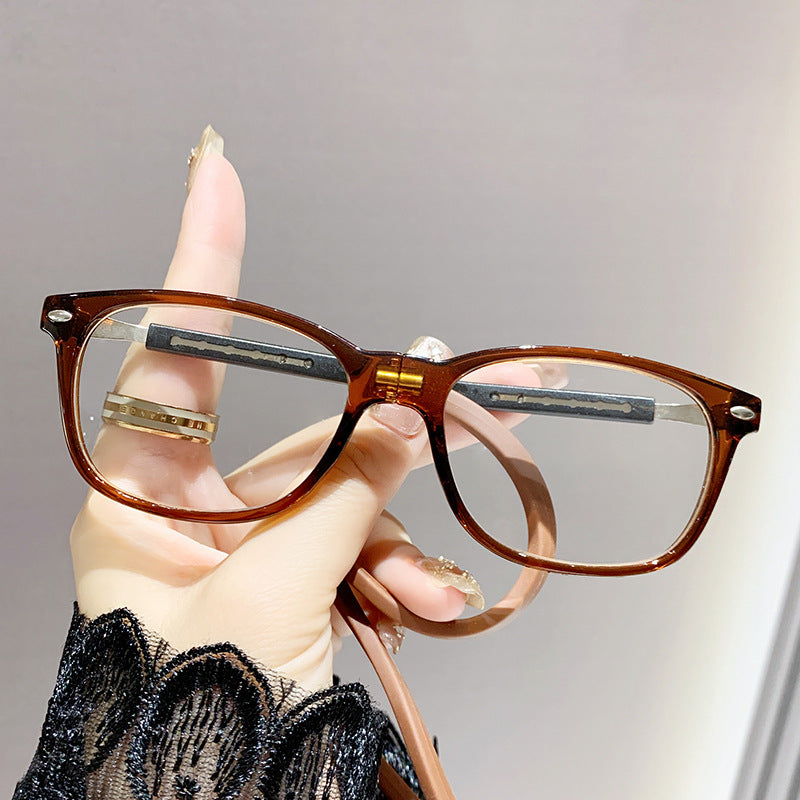 Magnetic soft rope neck hanging reading glasses