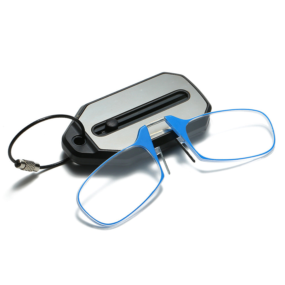 Portable reading glasses clip-on