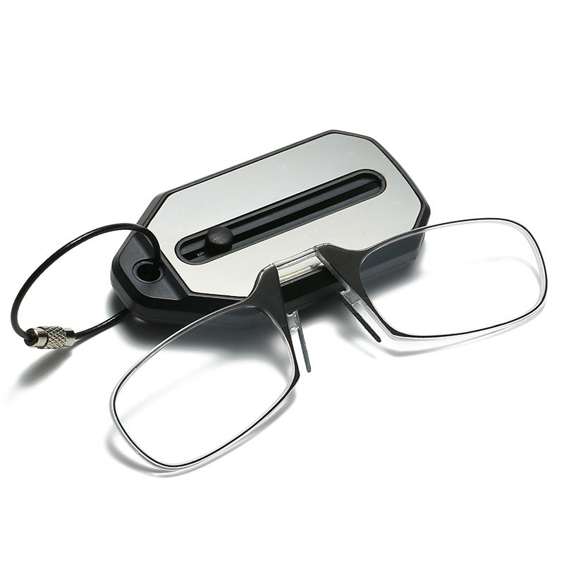 Portable reading glasses clip-on