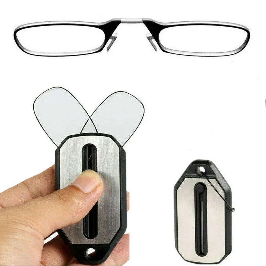 Portable reading glasses clip-on