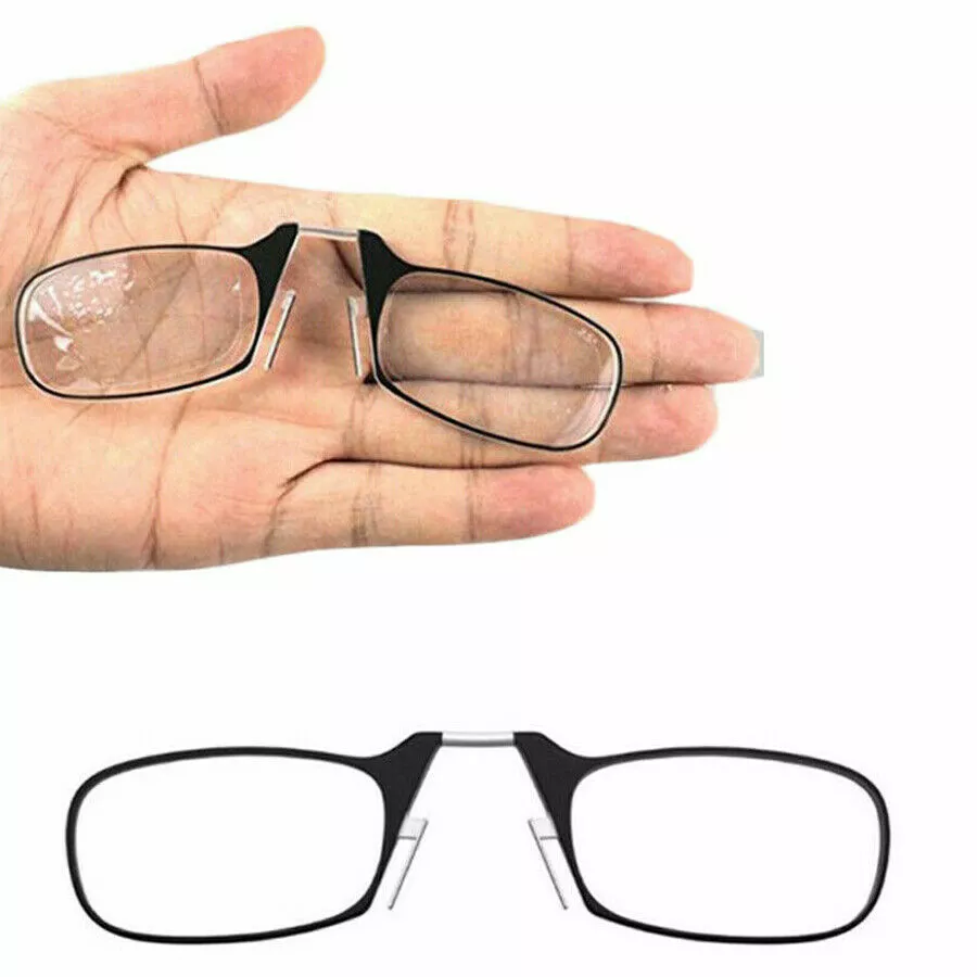 Portable reading glasses clip-on