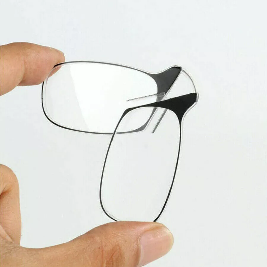 Portable reading glasses clip-on